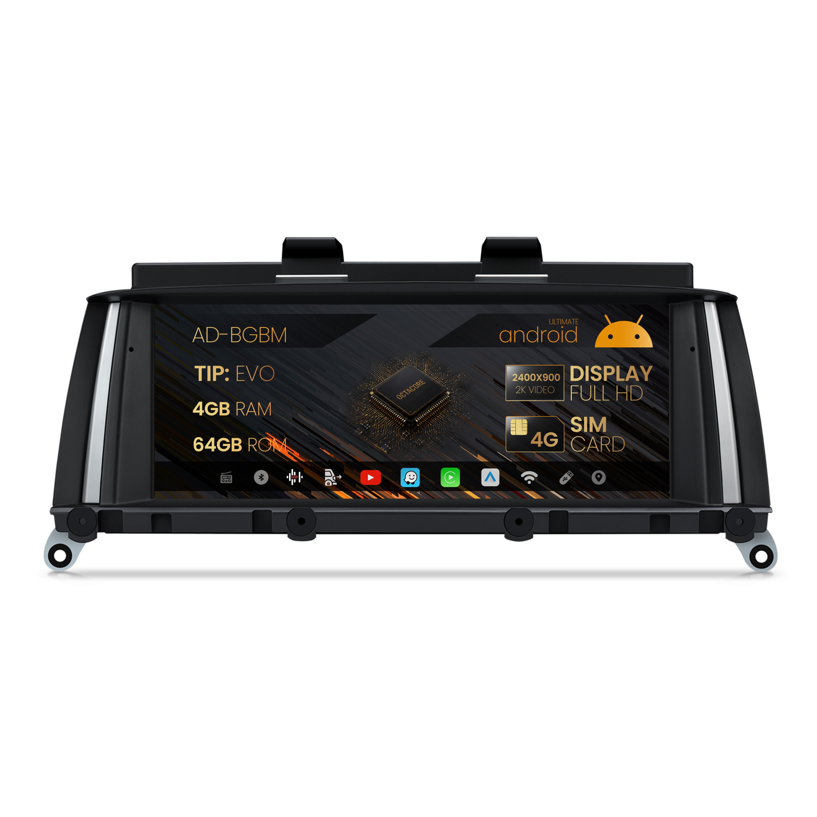 Navigatie BMW X3 X4 F25-F26 (2016-2017), Varianta EVO, Android, BM-Octacore   4GB RAM + 64GB ROM, 10.25   Inch - AD-BGBM10254IEV+AD-BGRKITBMI105