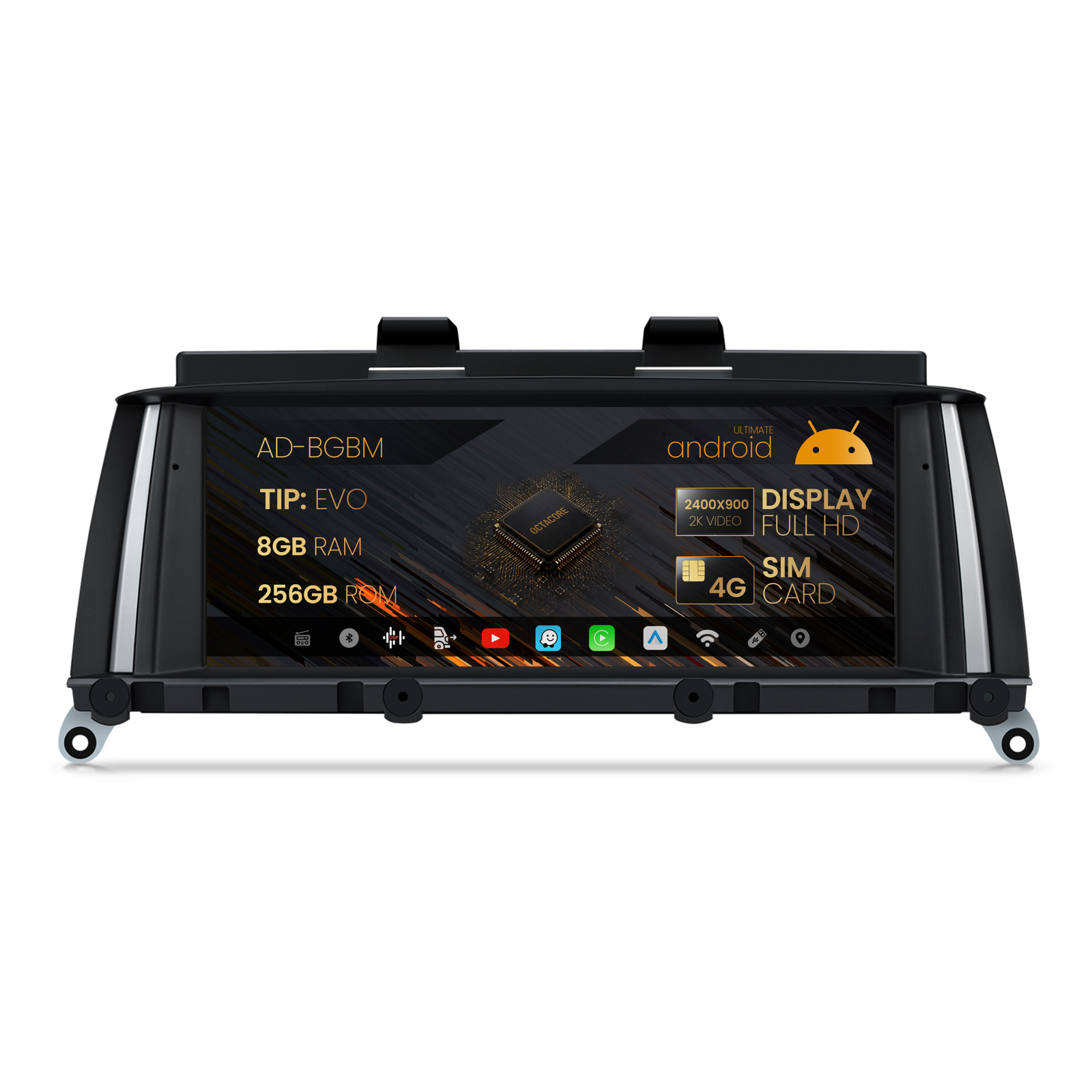 Navigatie BMW X3 X4 F25-F26 (2016-2017), Varianta EVO, Android, BM-Octacore   8GB RAM + 256GB ROM, 10.25   Inch - AD-BGBM10254IEV+AD-BGRKITBMI105