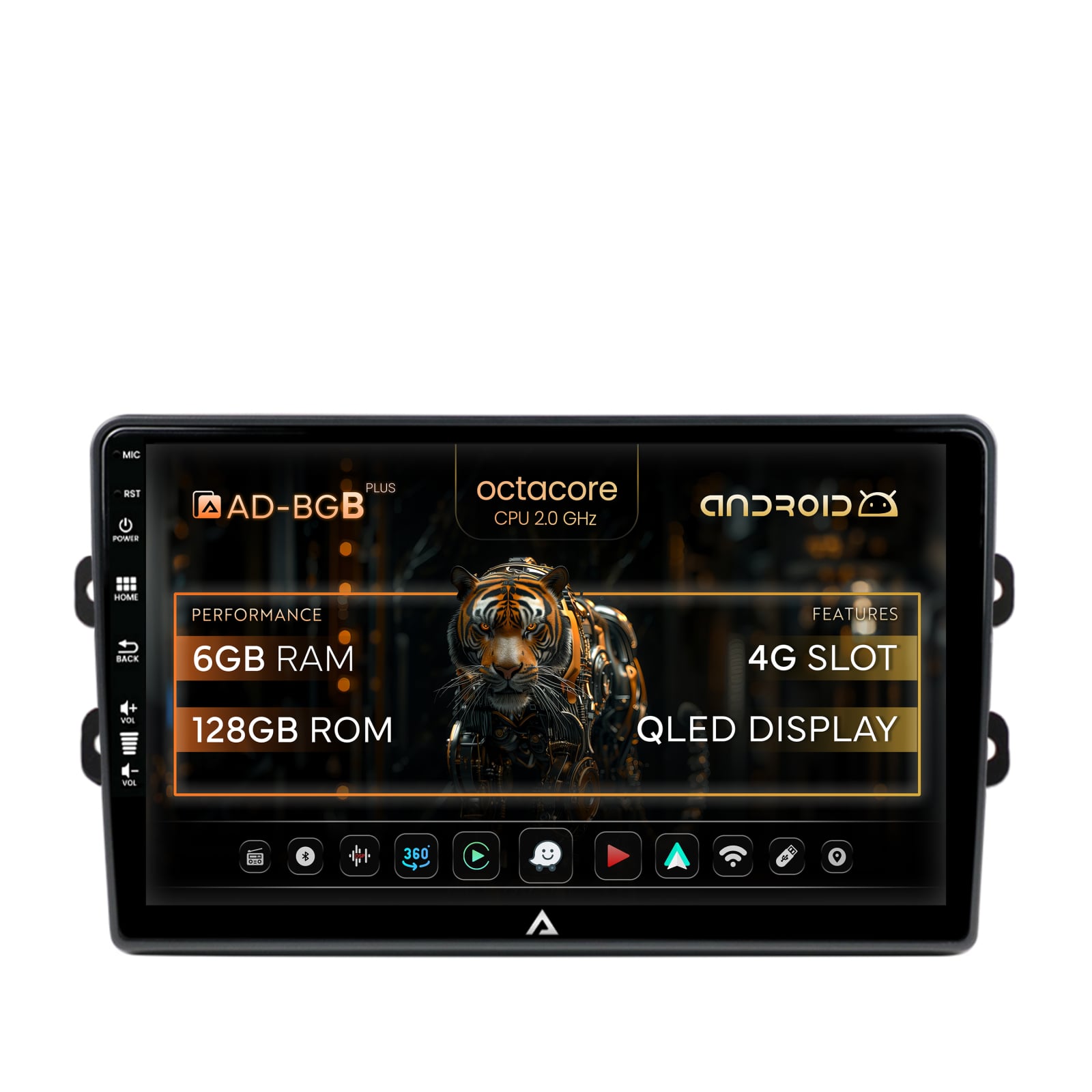 Navigatie Dacia Renault, Android 13, B-octacore   6GB RAM + 128GB ROM, 9 Inch AD-BGB9006-AD-BGRKIT383
