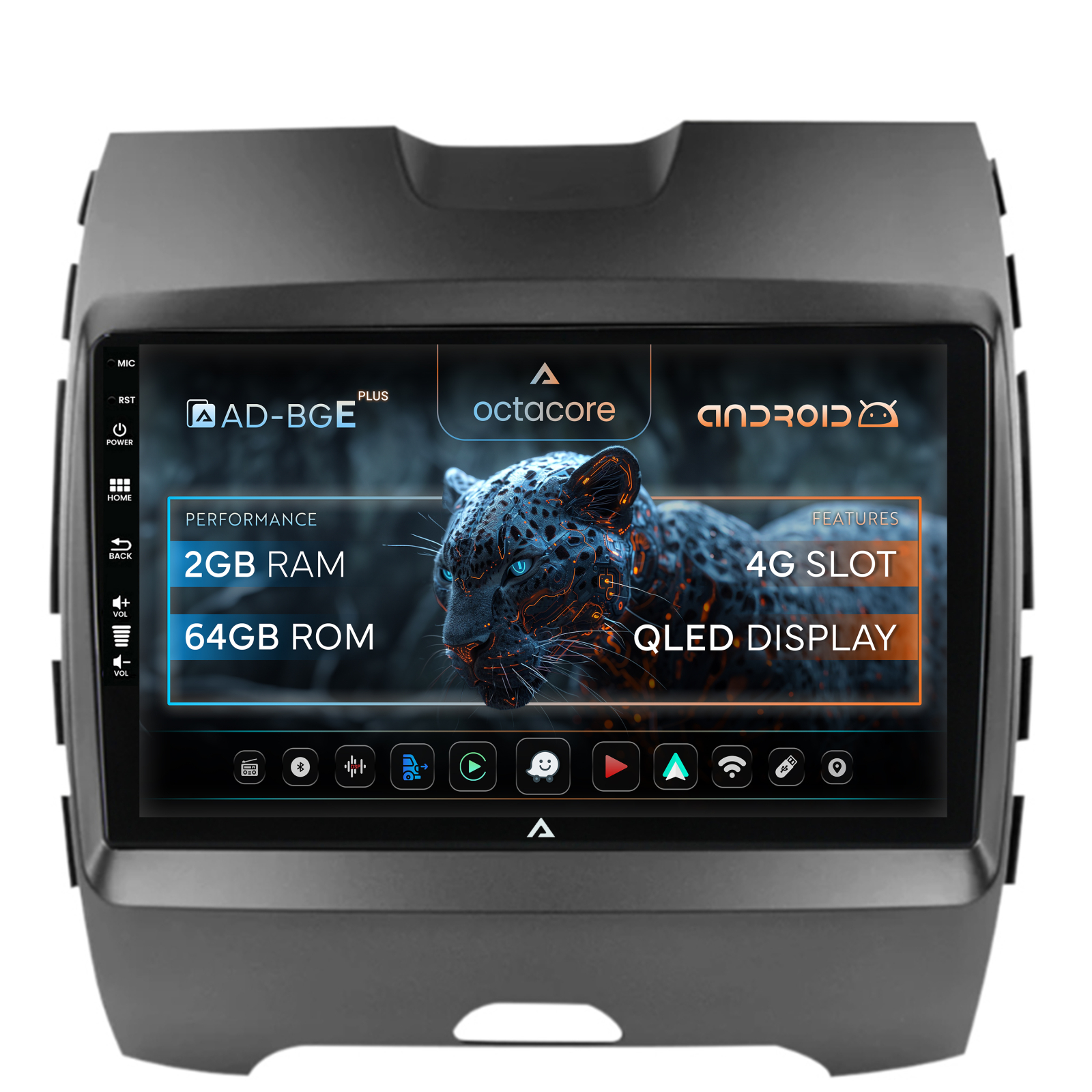 Navigatie Ford Edge (2016-2021), Android, E-Octacore   2GB RAM + 32GB ROM, 9 Inch - AD-BGE9002+AD-BGRKIT110