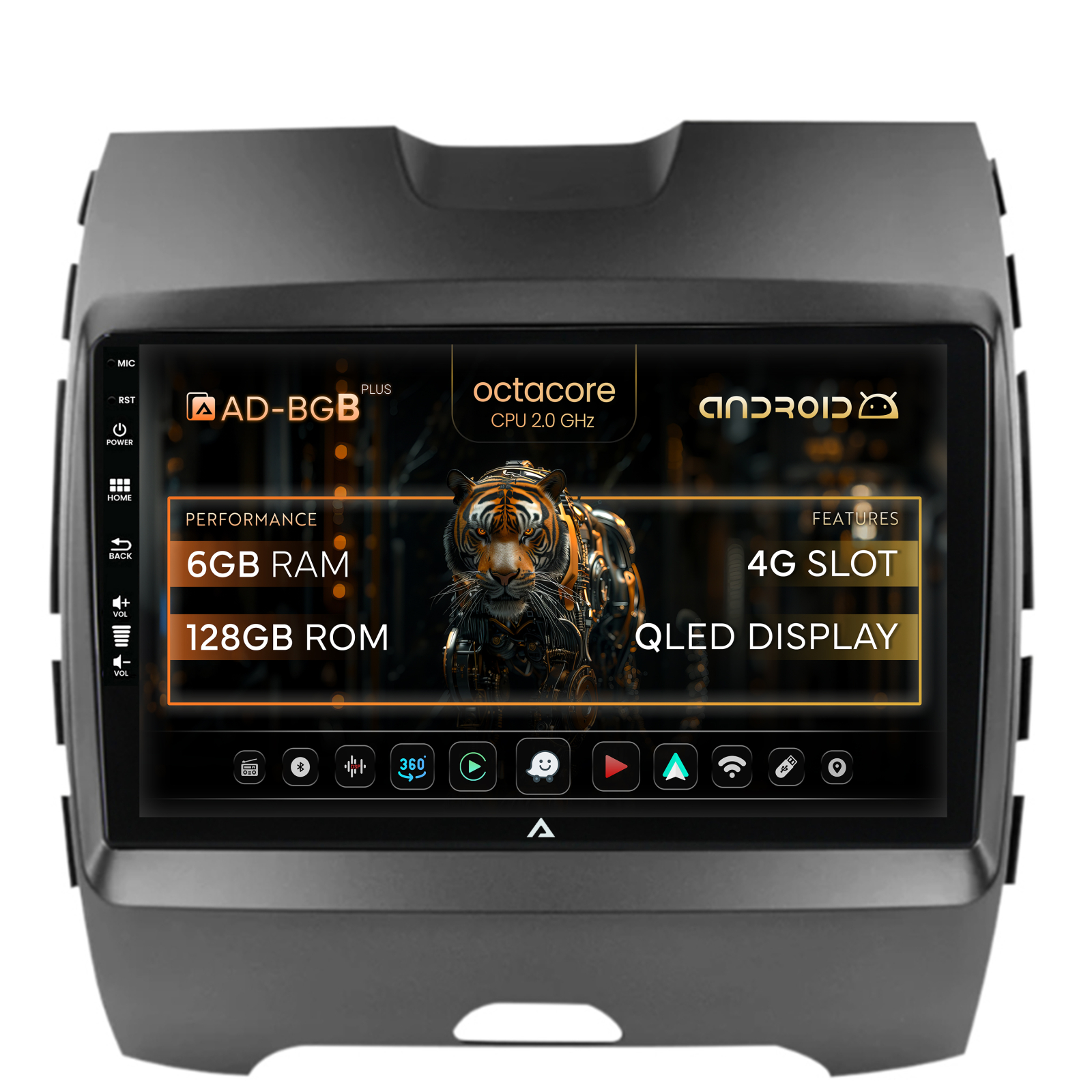 Navigatie Ford Edge (2016-2021), Android, B-Octacore   6GB RAM + 128GB ROM, 9 Inch - AD-BGB9006+AD-BGRKIT110