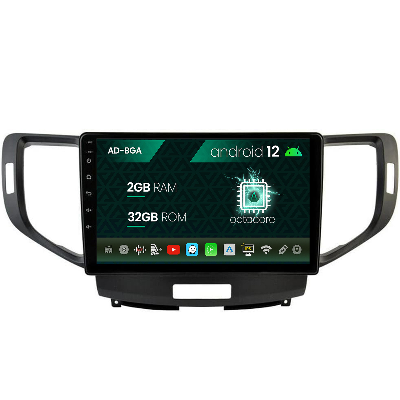 Navigatie Honda Accord VIII (2008-2012), Android, A-Octacore   2GB RAM + 32GB ROM, 10.1 Inch - AD-BGA10002+AD-BGRKIT005V2