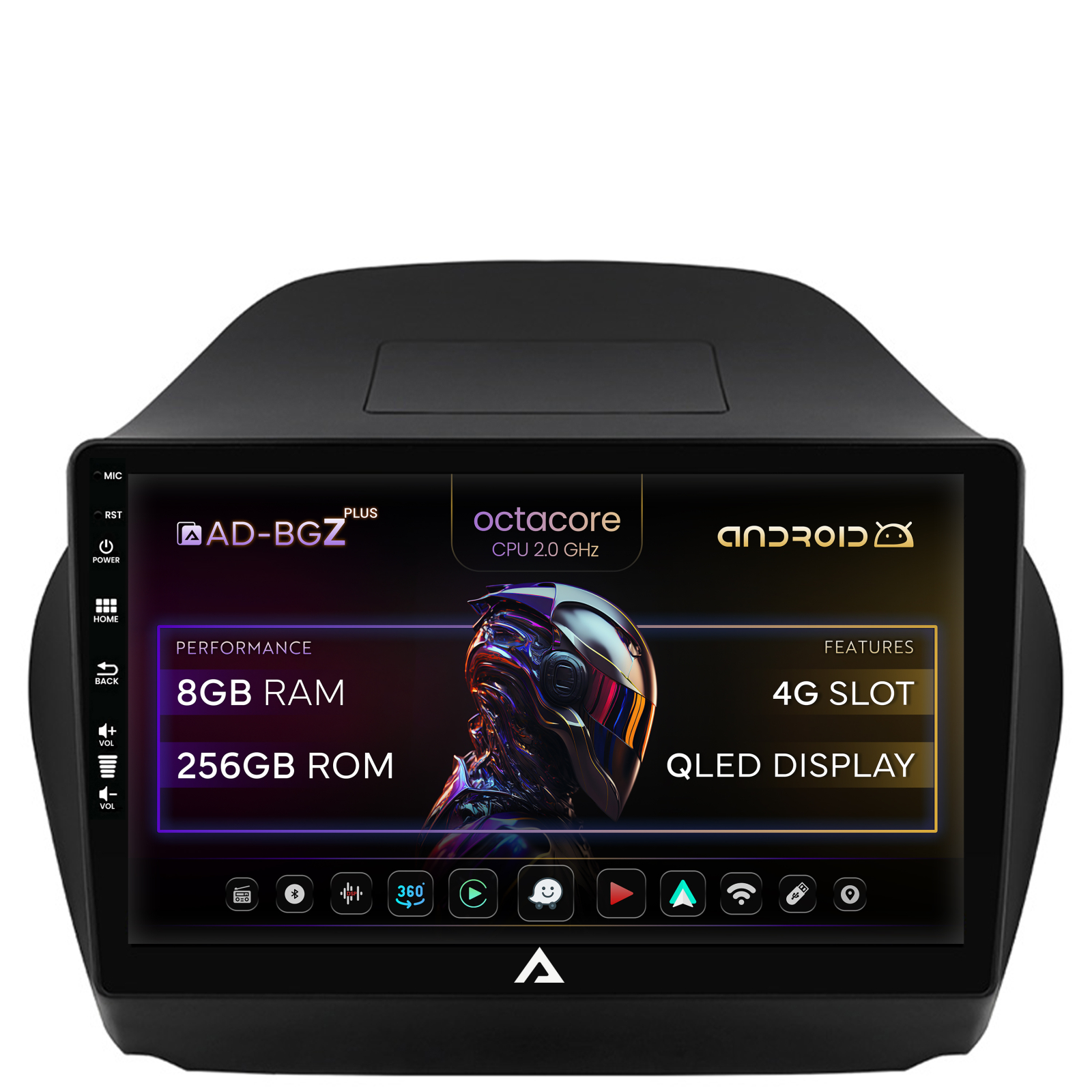 Navigatie Hyundai IX35 (2009-2015), Android 13, Z-Octacore   8GB RAM + 256GB ROM, 10.1 Inch - AD-BGZ10008+AD-BGRKIT189
