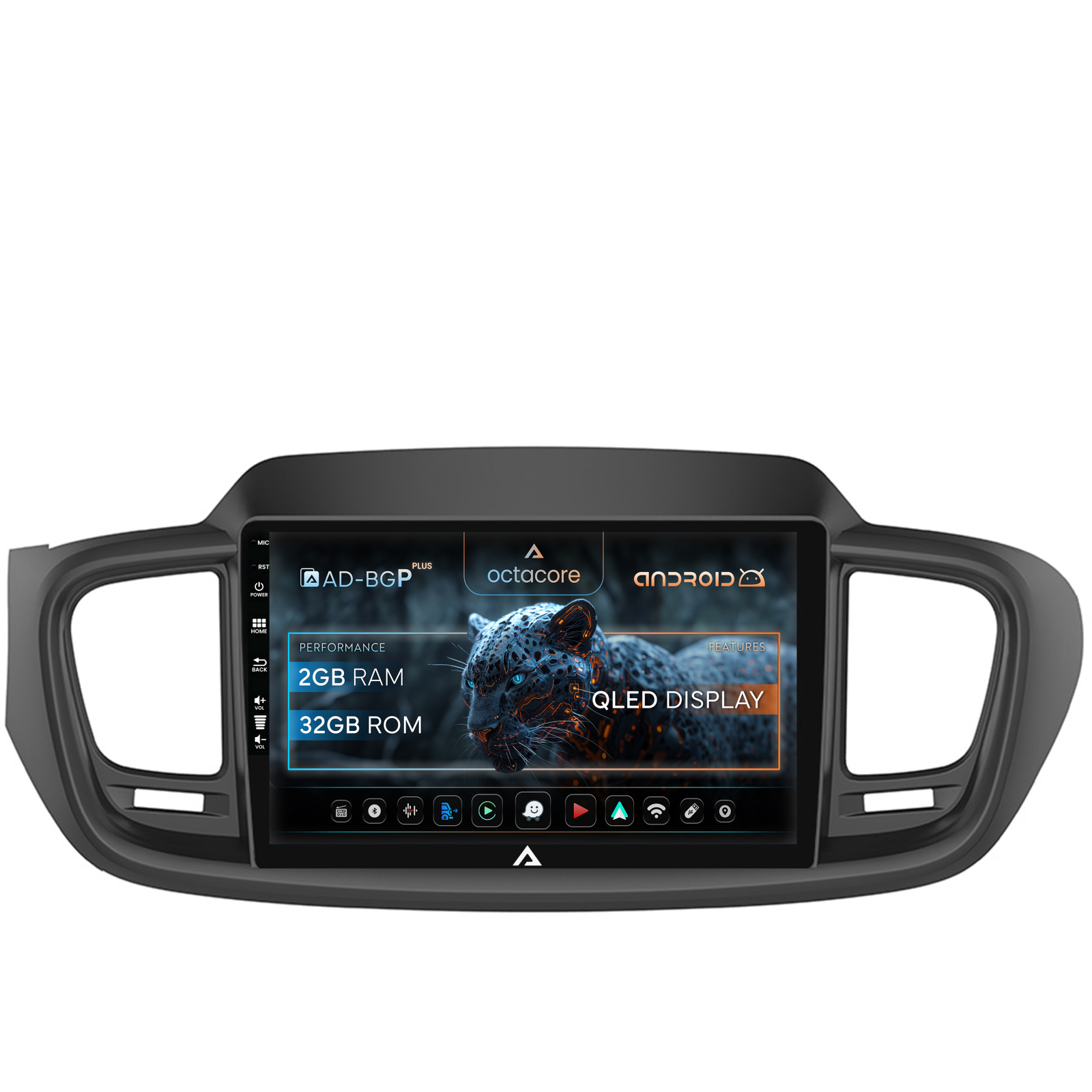 Navigatie Kia Sorento (2014+), Android, P-Octacore   2GB RAM + 32GB ROM, 10.1 Inch - AD-BGP10002+AD-BGRKIT184