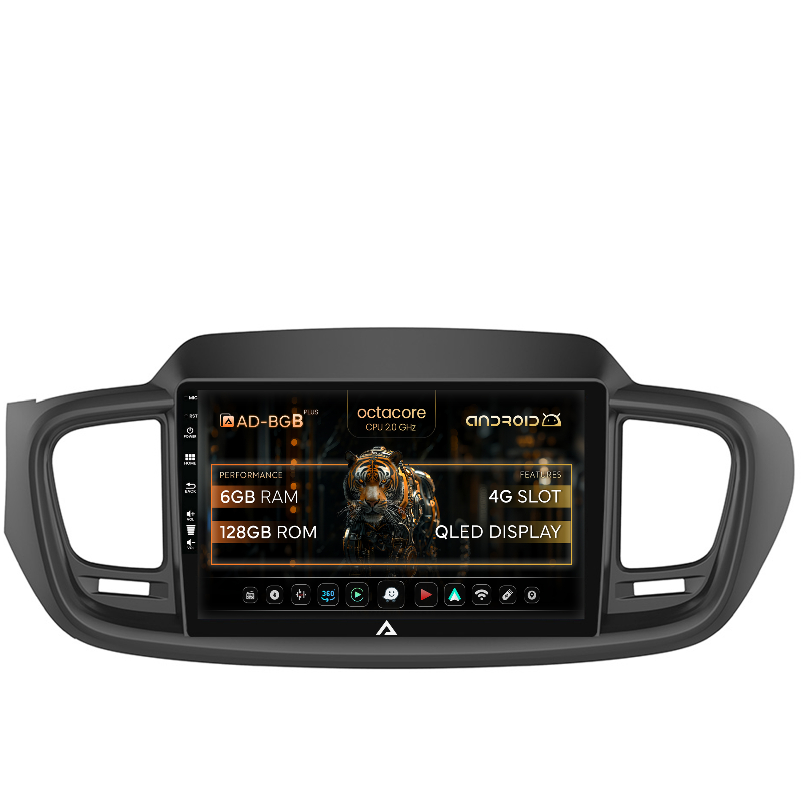 Navigatie Kia Sorento (2014+), Android, B-Octacore   6GB RAM + 128GB ROM, 10.1 Inch - AD-BGB10006+AD-BGRKIT184