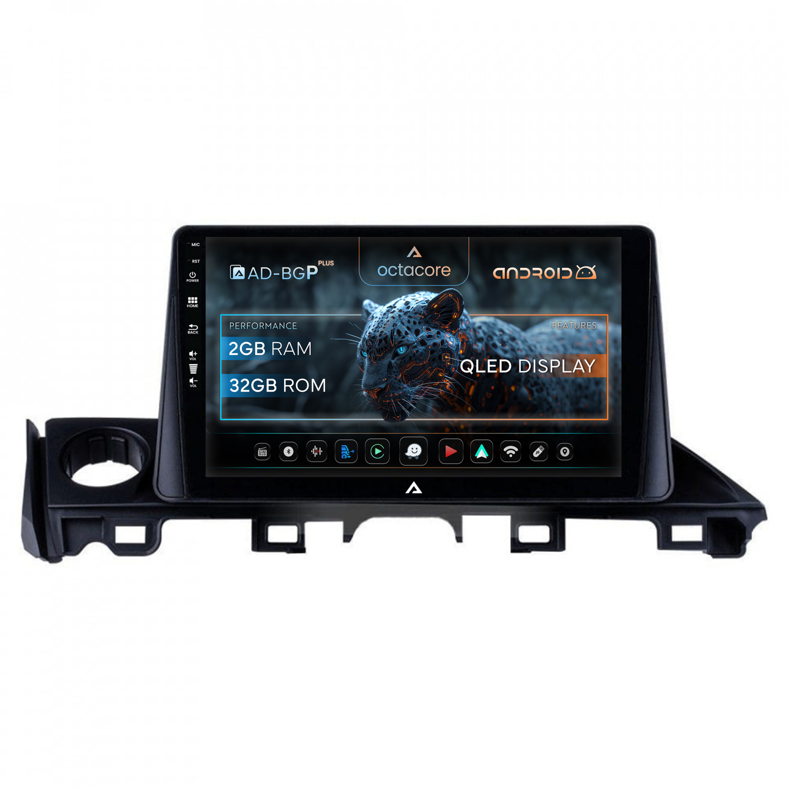 Navigatie Mazda 6 lll (2015-2018), Android, P-Octacore   2GB RAM + 32GB ROM, 9 Inch - AD-BGP9002+AD-BGRKIT329