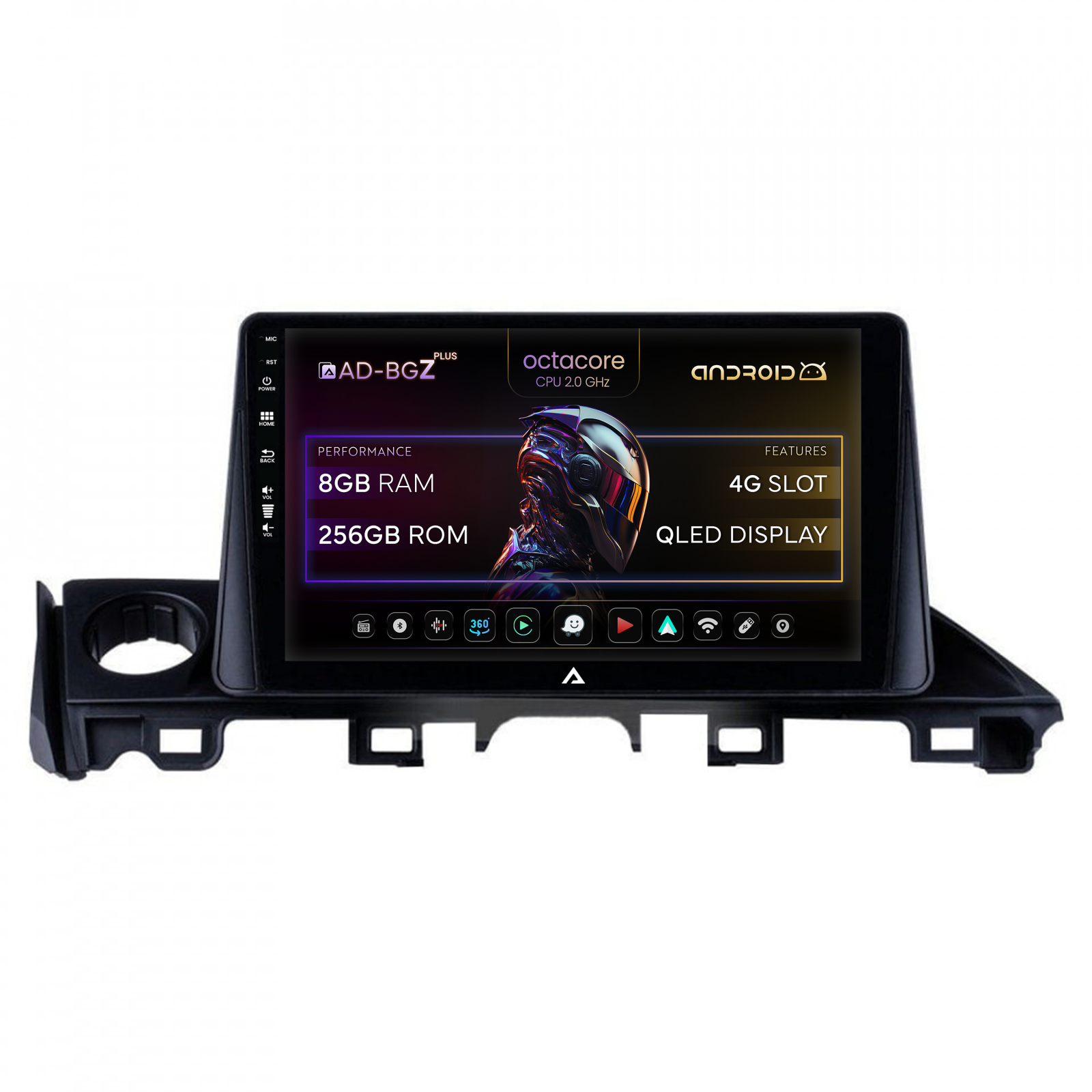 Navigatie Mazda 6 lll (2015-2018), Android, Z-Octacore   8GB RAM + 256GB ROM, 9 Inch - AD-BGZ9008+AD-BGRKIT329