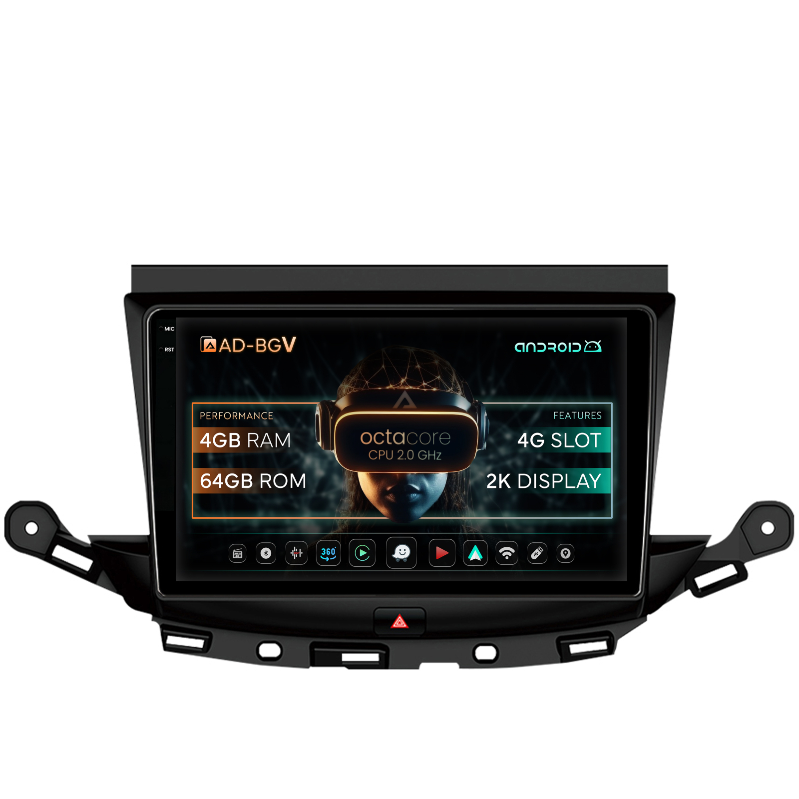 Navigatie Opel Astra K, Android 13, V-Octacore   4GB RAM + 64GB ROM, 9.5 Inch - AD-BGV9004+AD-BGRKIT251