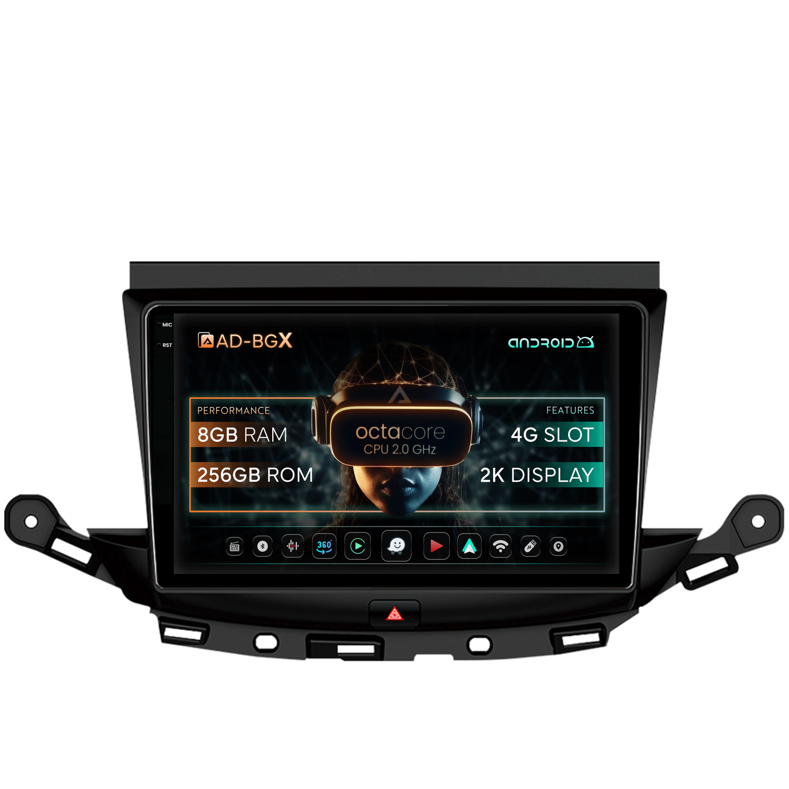 Navigatie Opel Astra K, Android 13, X-Octacore   8GB RAM + 256GB ROM, 9.5 Inch - AD-BGX9008+AD-BGRKIT251