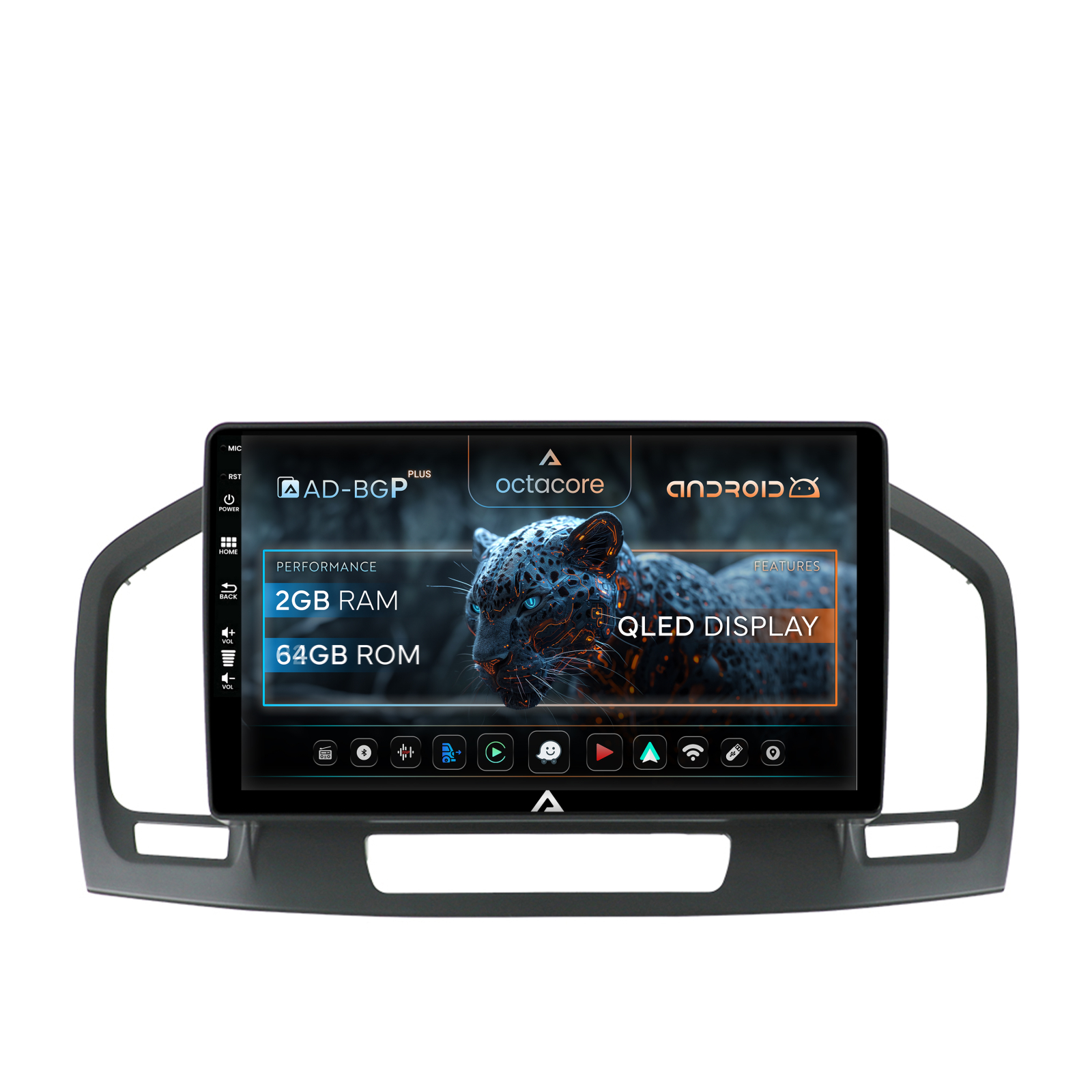Navigatie Opel Insignia (2008-2013), Android 12, P-Octacore   2GB RAM + 32GB ROM, 9 Inch - AD-BGP9002+AD-BGRKIT254