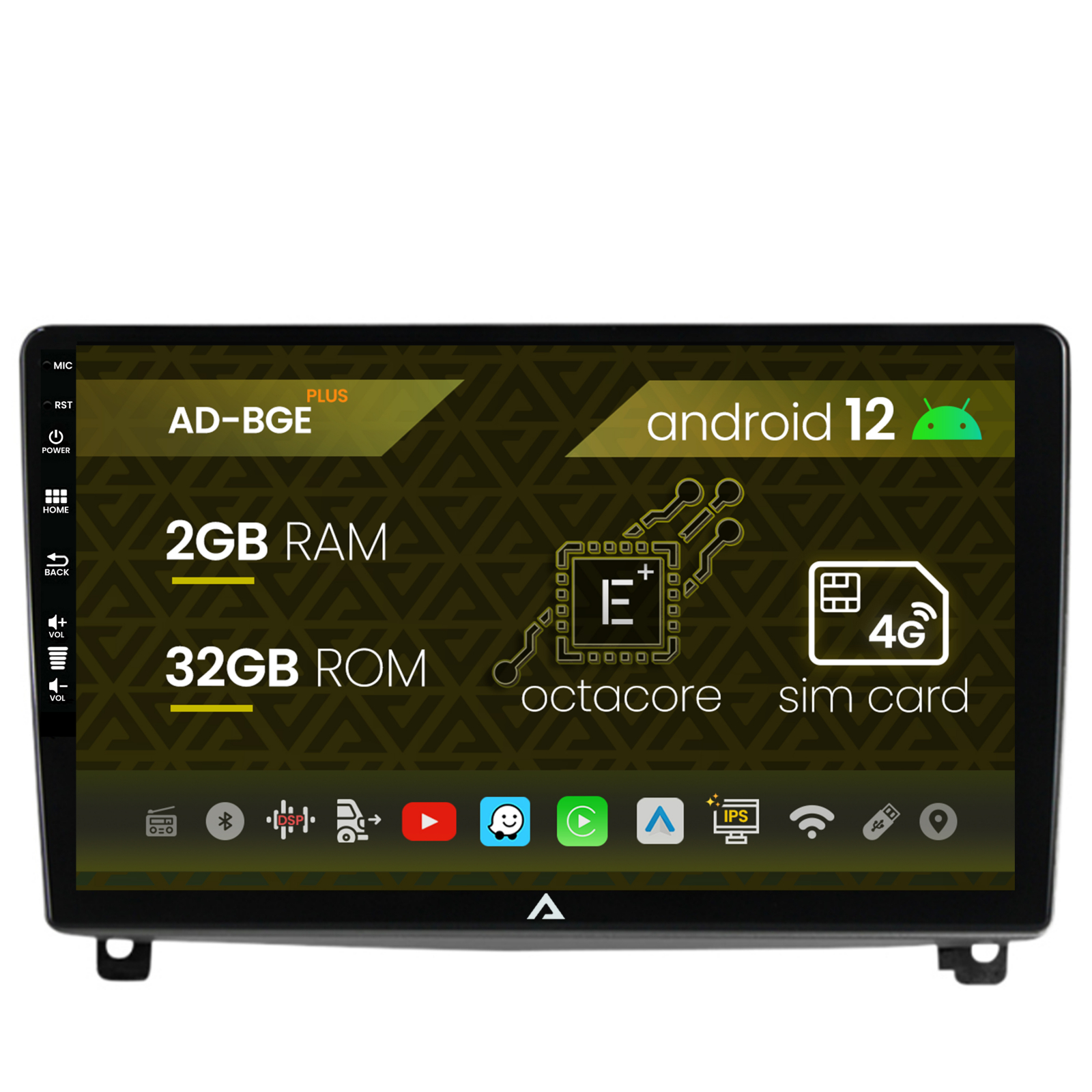 Navigatie Peugeot 407 (2004-2011), Android 12, E-Octacore   2GB RAM + 32GB ROM, 9 Inch - AD-BGE9002+AD-BGRKIT266V3