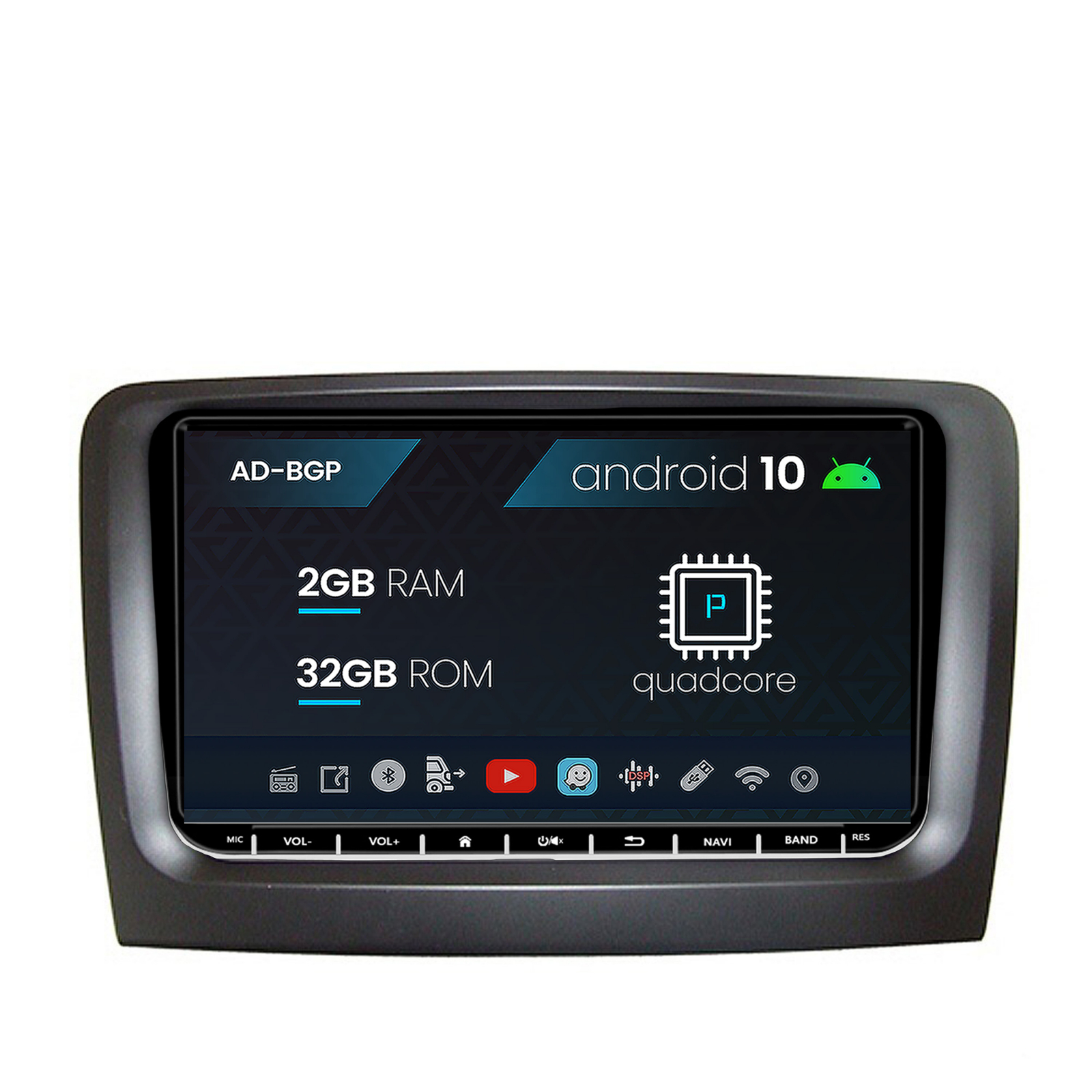 Navigatie Skoda Superb II (2008-2014), Android, P-Octacore   2GB RAM + 32GB ROM, 9 inch - AD-BGPW9MTK2GB + AD-BGRSK0192DIN