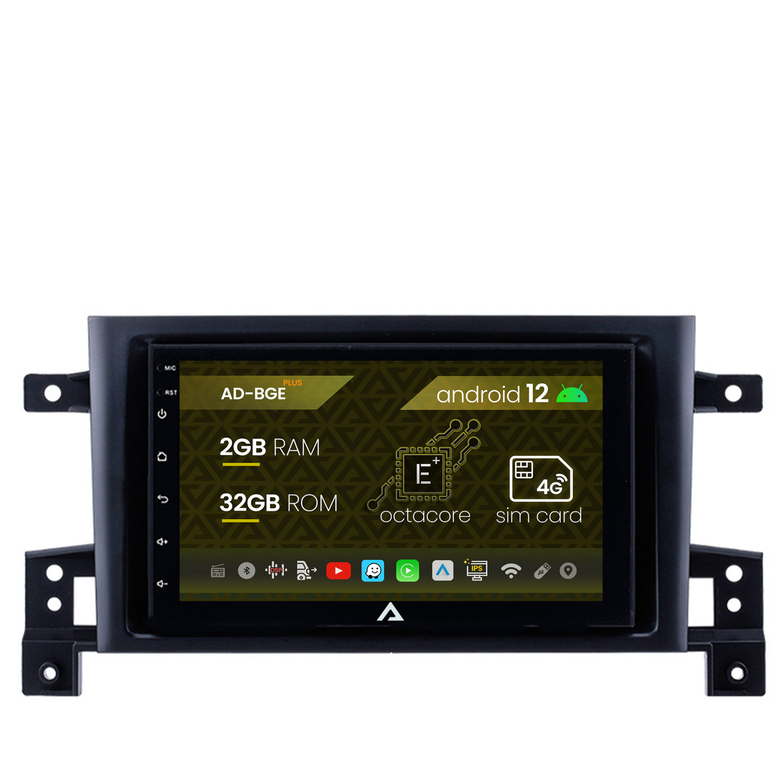 Navigatie Suzuki Grand Vitara (2004-2014), Android, E-Octacore   2GB RAM + 32 ROM, 7 Inch - AD-BGE1002+AD-BGRSU0122DIN