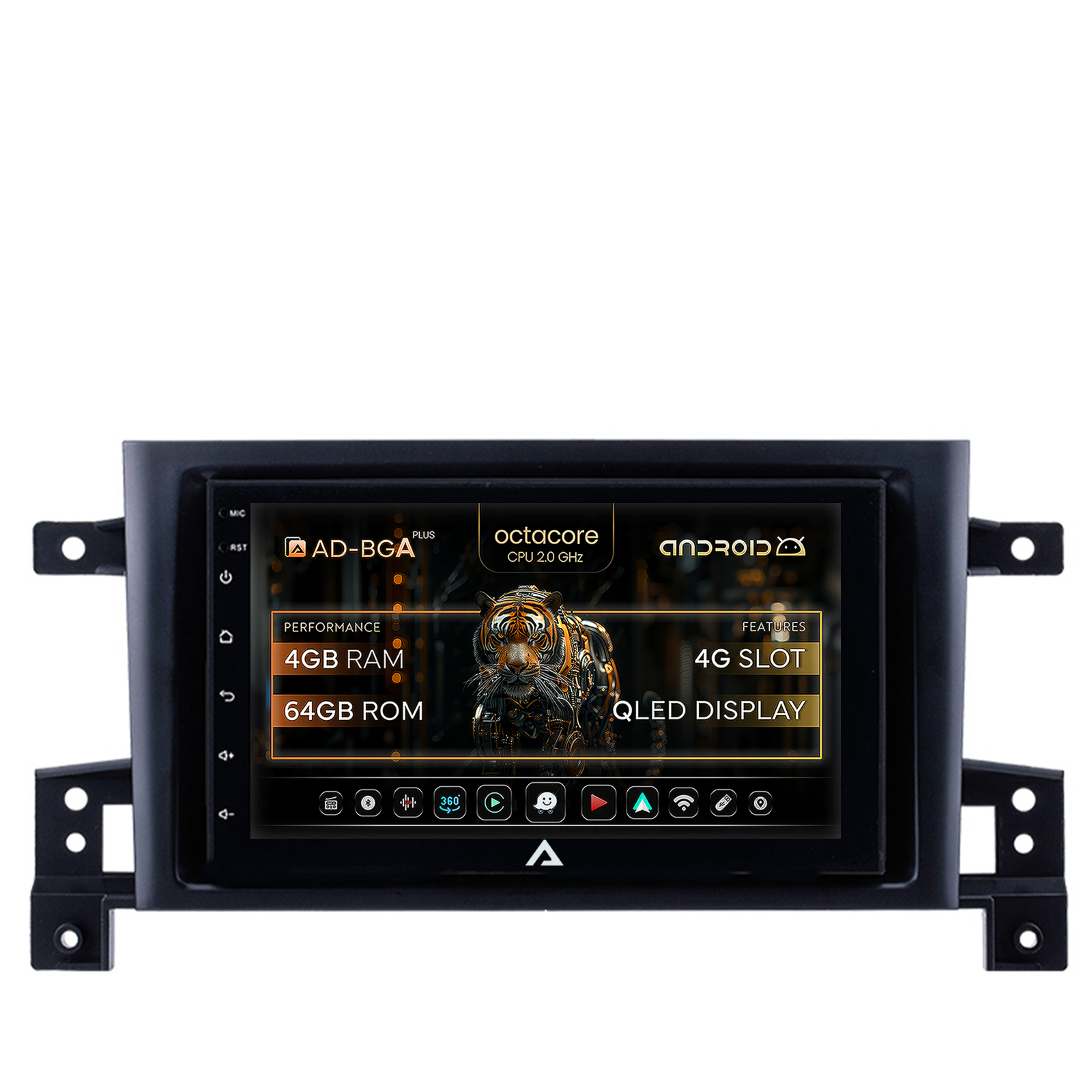 Navigatie Suzuki Grand Vitara (2004-2014), Android, A-Quadcore   4GB RAM + 64ROM, 7 Inch - AD-BGA1004+AD-BGRSU0122DIN
