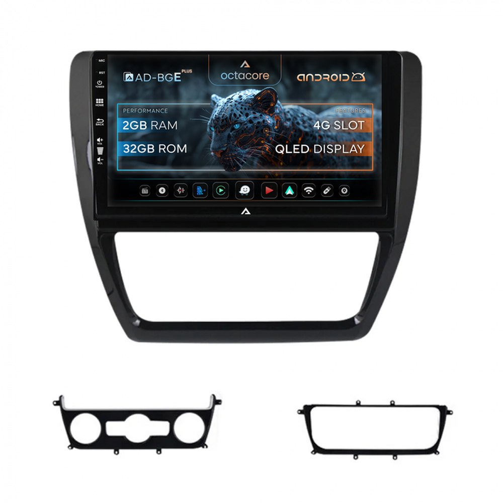 Navigatie Volkswagen Jetta (2005-2018), Android, E-Octacore / 2GB RAM + 32GB ROM, 10.1 Inch - AD-BGE10002+AD-BGRKIT002