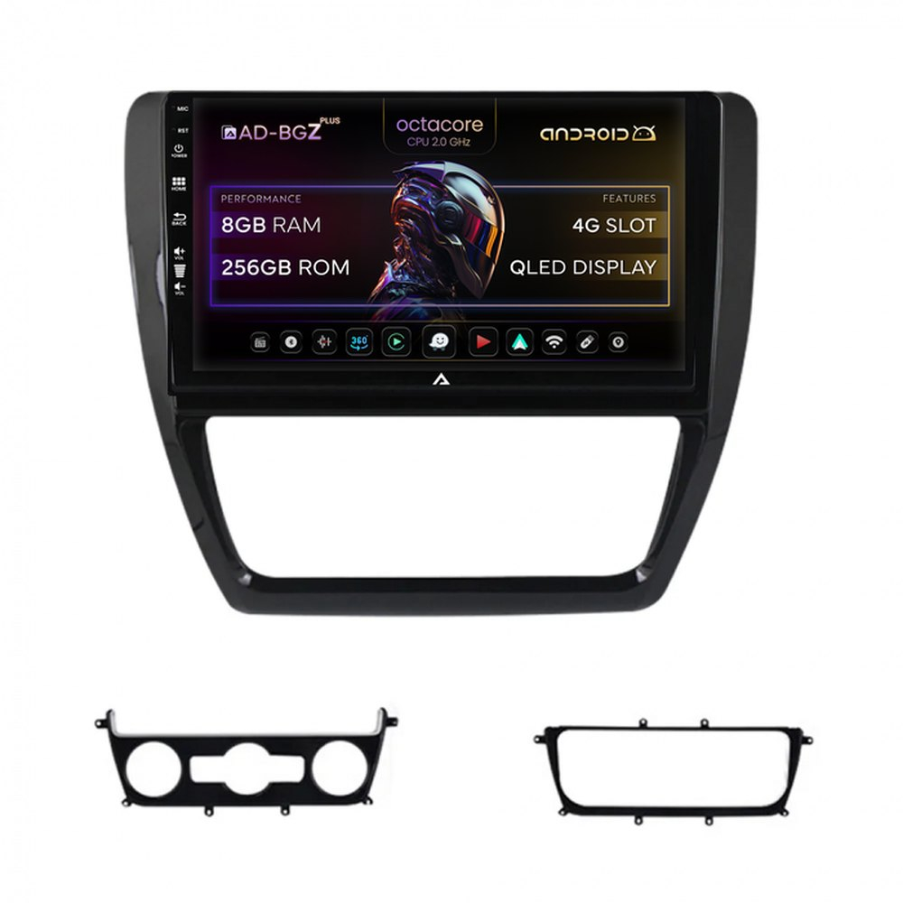 Navigatie Volkswagen Jetta (2005-2018), Android, Z-Octacore AC8257 / 4GB RAM + 64GB ROM, 10.1 Inch - AD-BGZ10008+AD-BGRKIT002