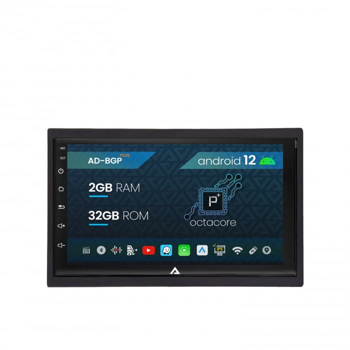 Navigatie All-in-one, Android 12, Octacore, 2GB RAM  32GB ROM, 7 Inch - AD-BGP1002