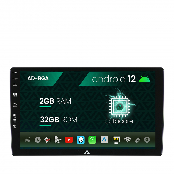 Navigatie All-in-one Universala, Android 13, A-Octacore 2GB RAM + 32GB ROM, 9 Inch - AD-BGA9002