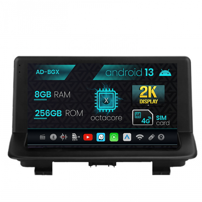 Navigatie Audi Q3 (2011-2018), Android 13, X-octacore 8GB RAM + 256GB ROM, 9.5 Inch - AD-BGX9008+AD-BGRKIT427