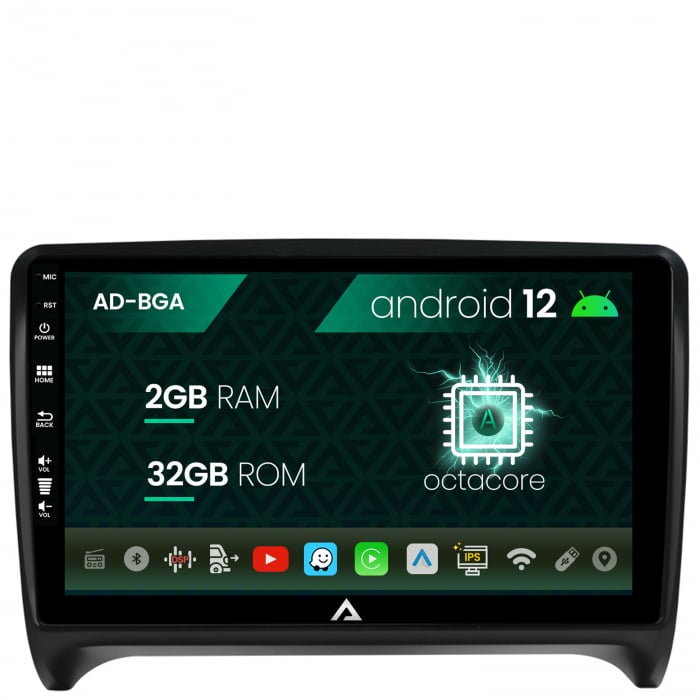 Navigatie Audi TT, Android 13, A-Octacore 2GB RAM + 32GB ROM, 9 Inch - AD-BGA9002+AD-BGRKIT426