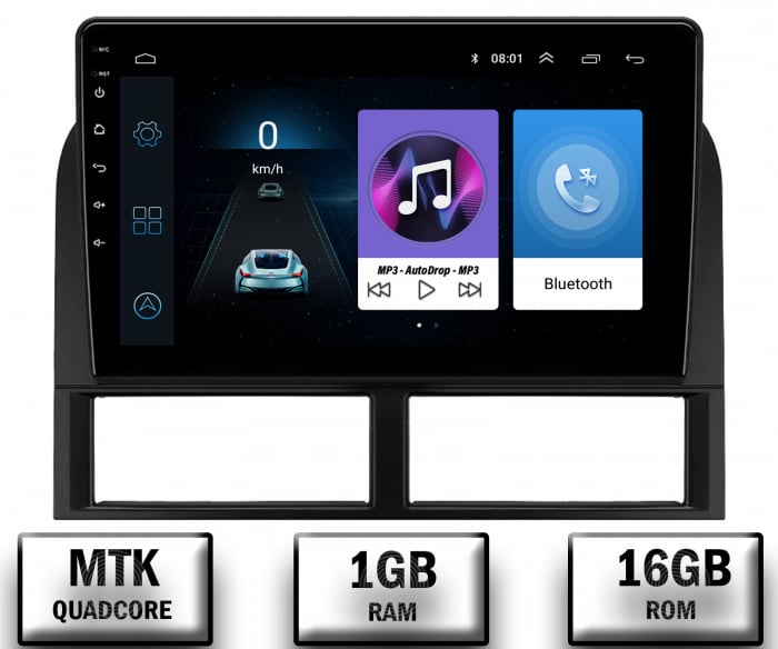 Navigatie Jeep Grand Cherokee (1998-2004), Android 10, P-Quadcore   1GB RAM + 16GB ROM, 9 Inch - AD-BGP9001+AD-BGRKIT296