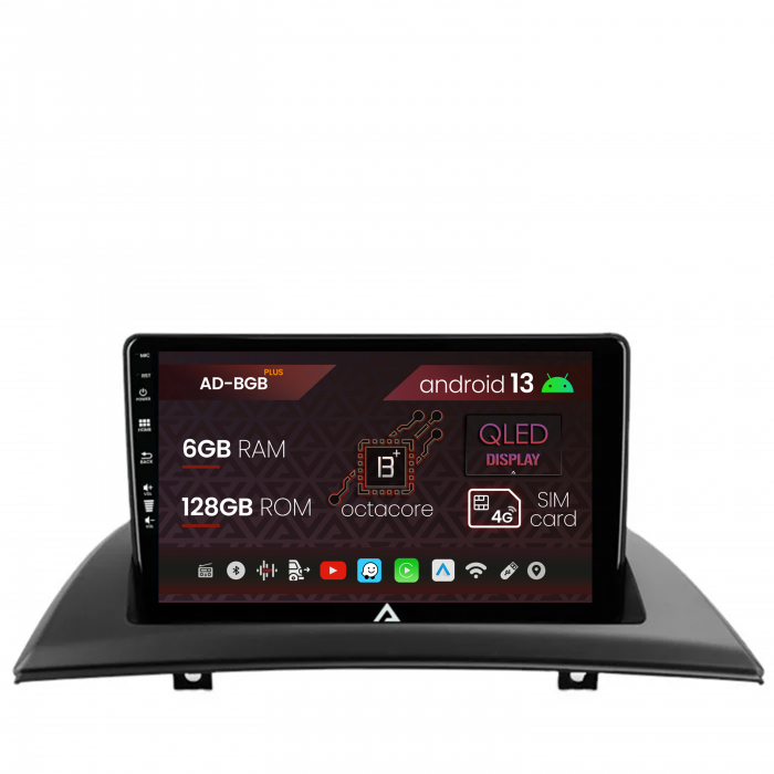 Navigatie BMW X3 E83 (2003-2010), Android 13, B-Octacore 6GB RAM + 128GB ROM, 9 Inch - AD-BGB9006+AD-BGRKIT395