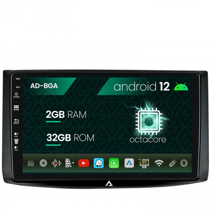 Navigatie Chevrolet Aveo (2006-2012), Android 13, A-Octacore 2GB RAM + 32GB ROM, 9 Inch - AD-BGA9002+AD-BGRKIT245