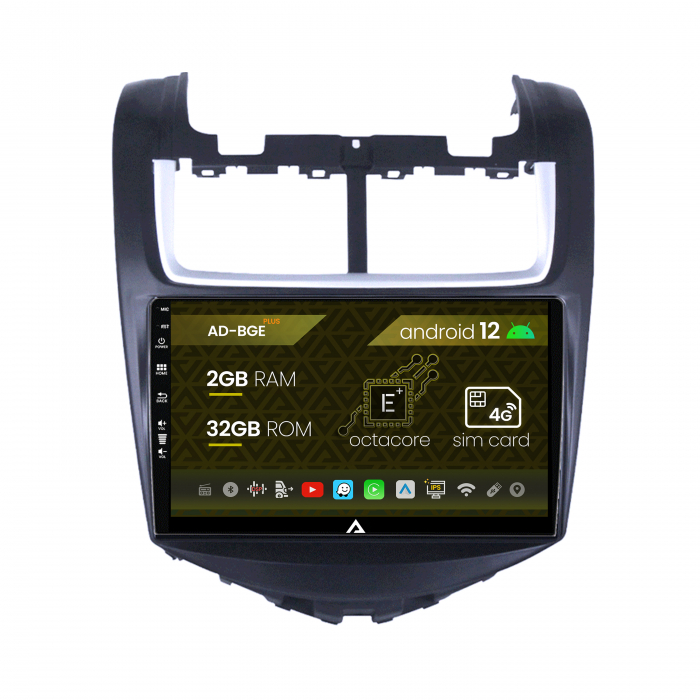 Navigatie Chevrolet Aveo (2014-2017), Android 12, E-Octacore   2GB RAM + 32GB ROM, 9 Inch - AD-BGE9002+AD-BGRKIT234