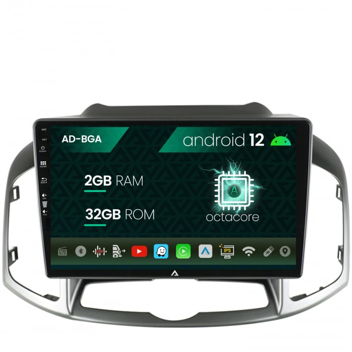 Navigatie Chevrolet Captiva (2011-2018), Android 13, A-Octacore 2GB RAM + 32GB ROM, 10.1 Inch - AD-BGA10002+AD-BGRKIT247