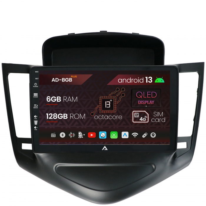 Navigatie Chevrolet Cruze (2008-2014), Android 13, B-Octacore 6GB RAM + 128GB ROM, 9 Inch - AD-BGB9006+AD-BGRKIT237