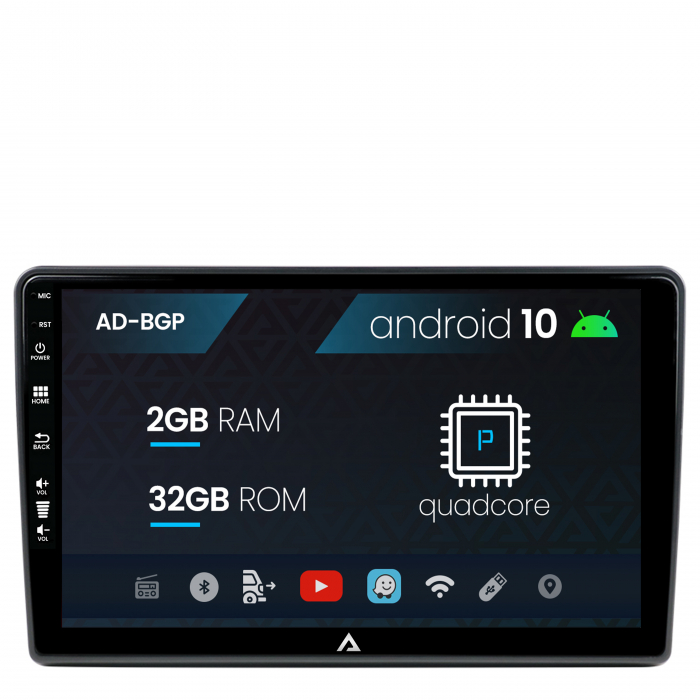 Navigatie Citroen Berlingo (2008-2019), Android 10, P-Quadcore   1GB RAM + 16GB ROM, 9 Inch - AD-BGP9001+AD-BGR001UNI