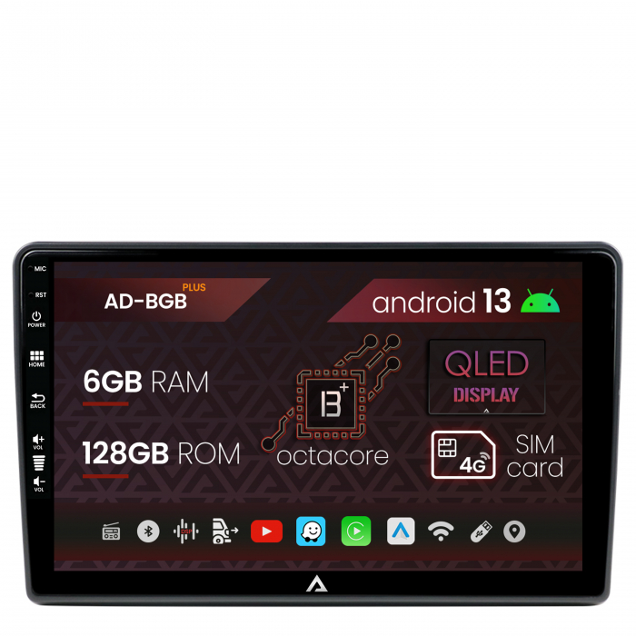 Navigatie Citroen Berlingo (2008-2019), Android 13, B-Octacore 6GB RAM + 128GB ROM, 9 Inch - AD-BGB9006+AD-BGR001UNI