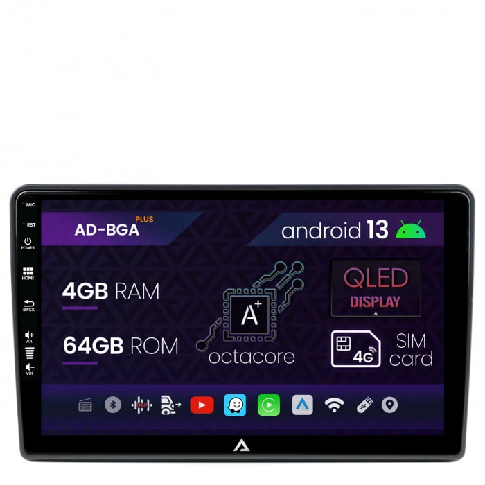 Navigatie Citroen C5 (2013-2016), Android 13, A-Octacore 4GB RAM + 64GB ROM, 9 Inch - AD-BGA9004+AD-BGRKIT345v2