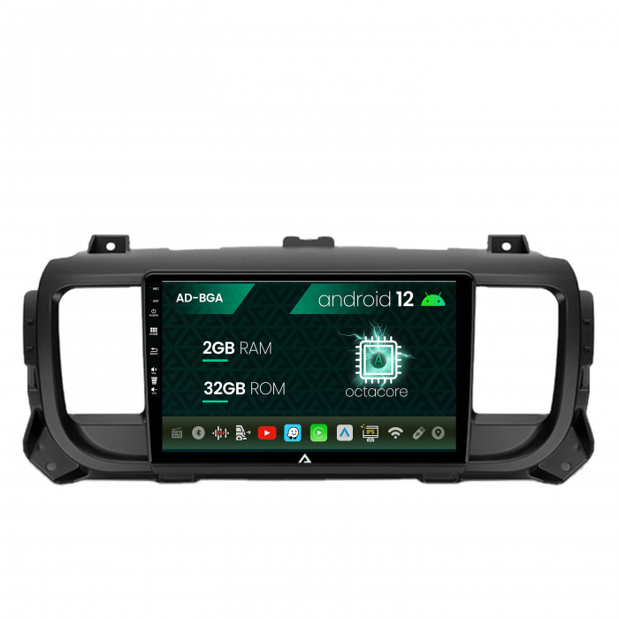 Navigatie Citroen Jumpy (2017+), Android 13, A-Octacore 2GB RAM + 32GB ROM, 9 Inch - AD-BGA9002+AD-BGRKIT348