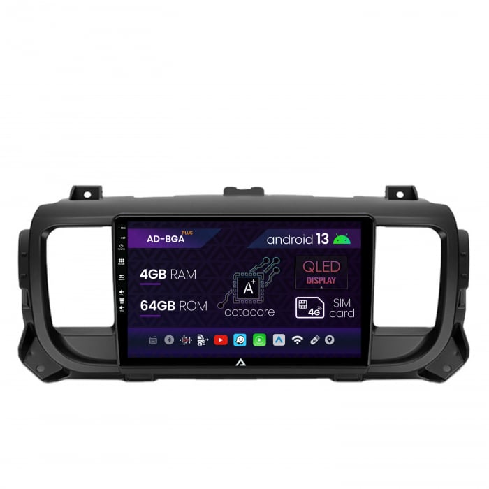 Navigatie Citroen Jumpy (2017+), Android 13, A-Octacore 4GB RAM + 64GB ROM, 9 Inch - AD-BGA9004+AD-BGRKIT348