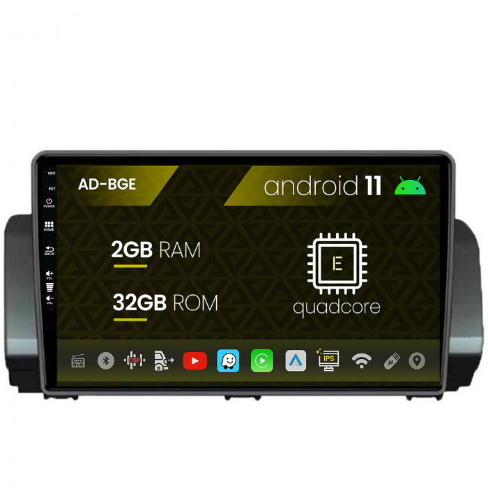 Navigatie Dacia Sandero (2021-Prezent), Android 11, E-Quadcore 2GB RAM + 32GB ROM, 10.1 Inch - AD-BGE10002+AD-BGRKIT366V3