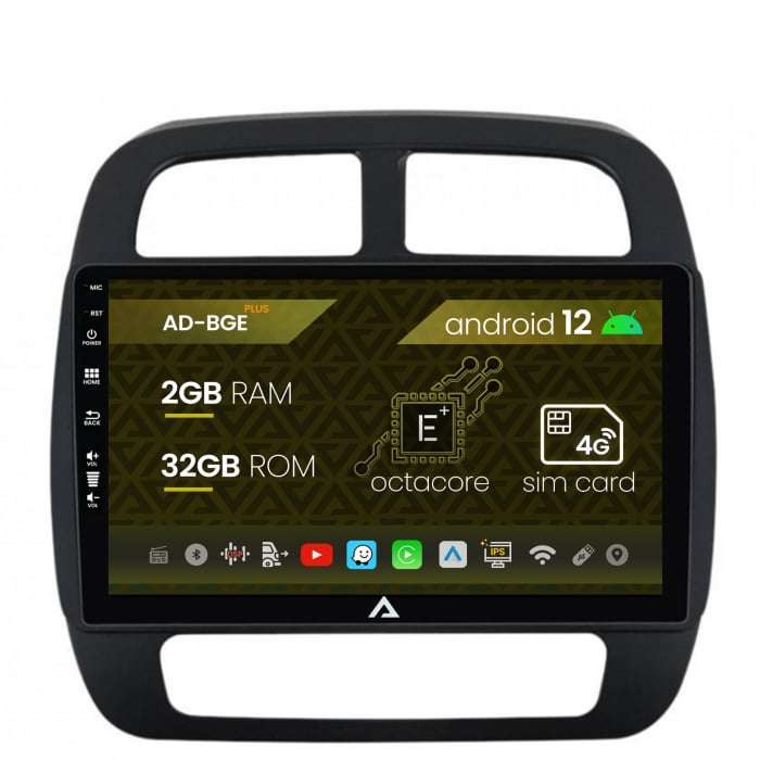 Navigatie Dacia Spring (2021- Prezent), Android 12, E-Octacore 2GB RAM + 32GB ROM, 9 Inch - AD-BGE9002+AD-BGRKIT366V4s