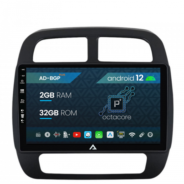 Navigatie Dacia Spring (2021- Prezent) Android 12, P-Octacore 2GB RAM + 32GB ROM, 9 Inch - AD-BGP9002+AD-BGRKIT366V4s