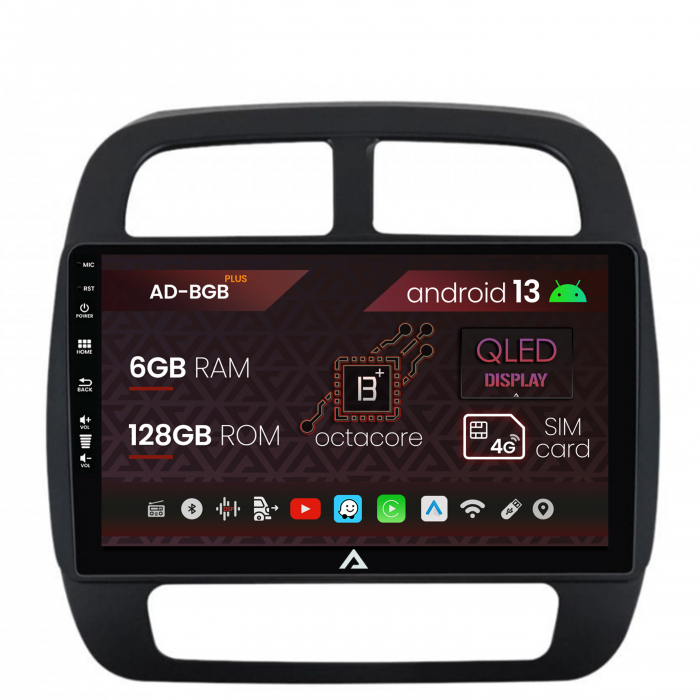 Navigatie Dacia Spring (2021- Prezent), Android 13, B-Octacore 6GB RAM + 128GB ROM, 9 Inch - AD-BGB9006+AD-BGRKIT366V4s