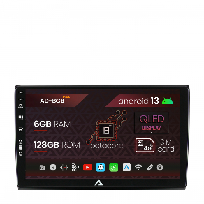 Navigatie Fiat Bravo (2006-2014), Android 13, B-Octacore 6GB RAM + 128GB ROM, 9 Inch - AD-BGB9006+AD-BGRKIT356