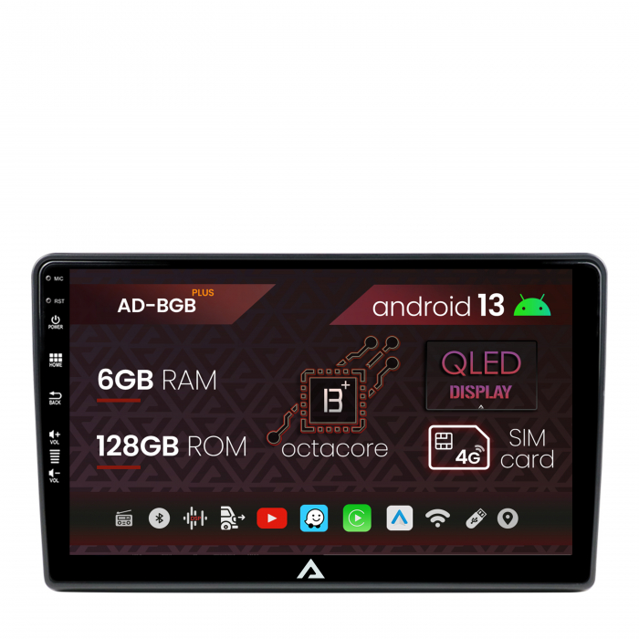 Navigatie Fiat Ducato, Citroen Jumper, Peugeot Boxer, Android 13, B-Octacore   6GB RAM +128GB ROM, 9 Inch - AD-BGB9006+AD-BGRKIT355