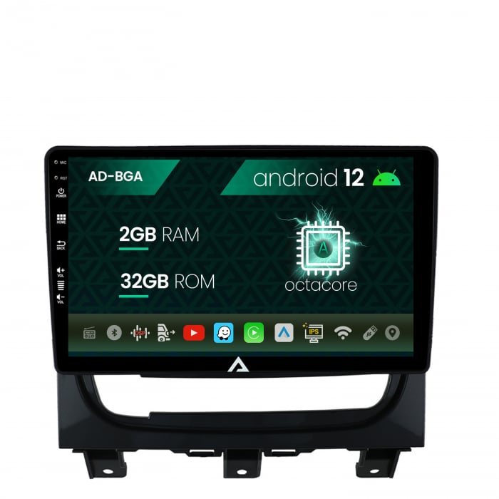 Navigatie Fiat Strada Idea (2011-2016), Android 13, A-Octacore 2GB RAM + 32GB ROM, 9 Inch - AD-BGA9002+AD-BGRKIT350