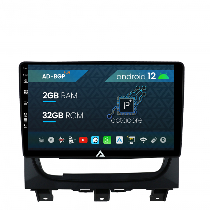 Navigatie Fiat Strada Idea (2011-2016), Android 12, P-Octacore 2GB RAM + 32GB ROM, 9 Inch - AD-BGP9002+AD-BGRKIT350