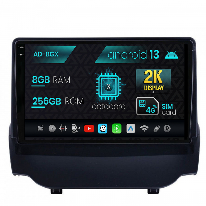 Navigatie Ford EcoSport (2013-16) Android 13, X-Octacore 8GB RAM + 256GB ROM, 9.5 Inch - AD-BGX9008+BGRKIT118