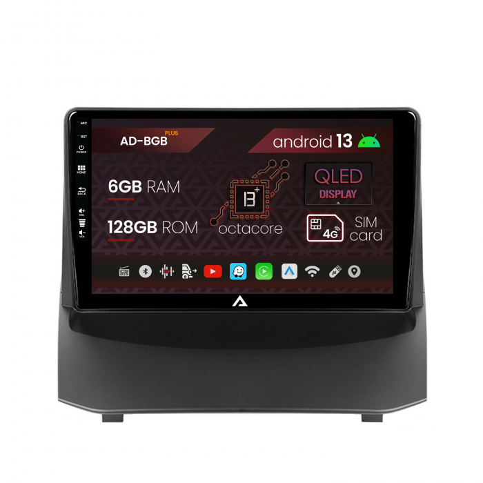 Navigatie Ford Fiesta (2009-2012), Android 13, B-Octacore   6GB RAM + 128GB ROM, 9 Inch - AD-BGB9006+AD-BGRKIT131-0912