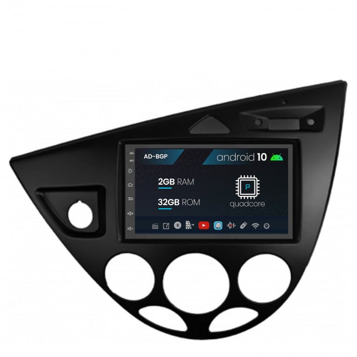 Navigatie Ford Focus 1 (1998-2004), Android 12, P-Octacore 2GB RAM + 32GB ROM, 7 Inch - AD-BGP1002+AD-BGRFR036