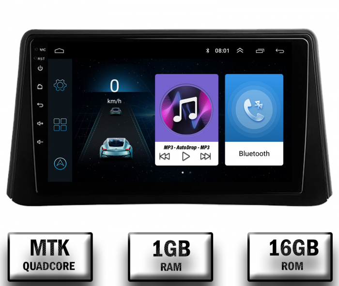 Navigatie Opel Mokka (2012-2016), Android 10, P-Quadcore 1GB RAM + 16GB ROM, 9 Inch - AD-BGP9001+AD-BGRKIT390