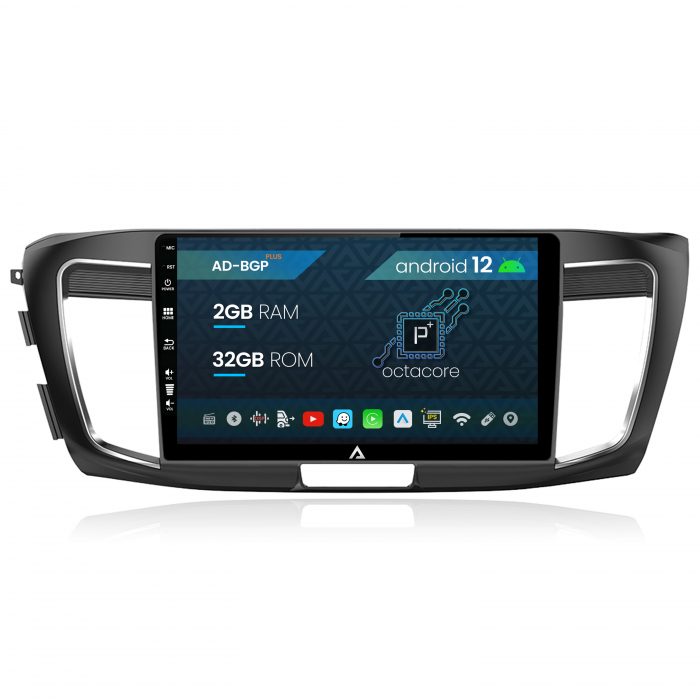 Navigatie Honda Accord 9 (2013-2017), Android 12, P-Octacore 2GB RAM + 32GB ROM, 10.1 Inch - AD-BGP10002+AD-BGRKIT002