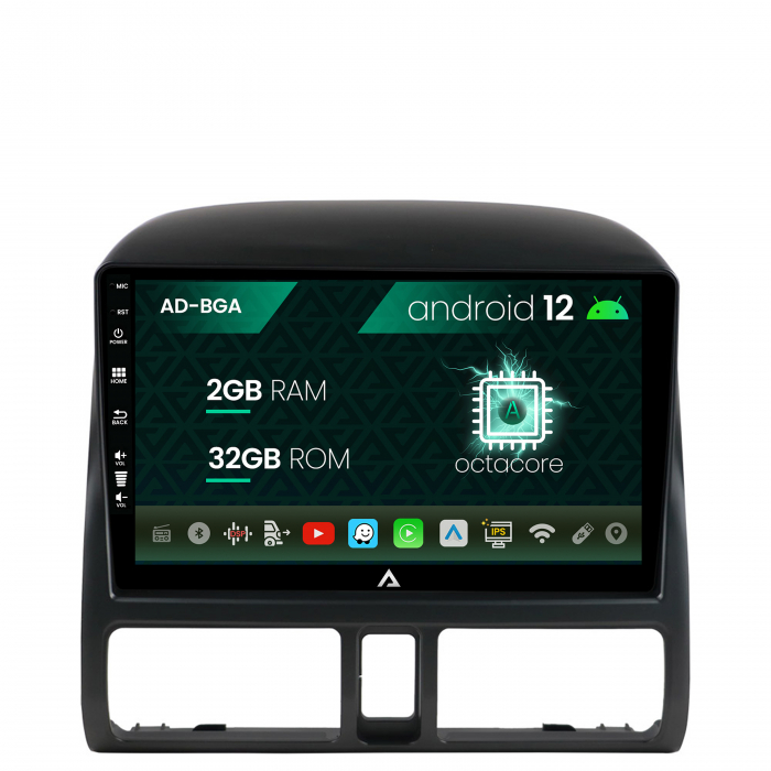 Navigatie Honda CR-V (1998-2005), Android 13, A-Octacore 2GB RAM + 32GB ROM, 9 Inch - AD-BGA9002+AD-BGRKIT017