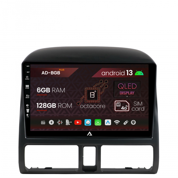 Navigatie Honda CR-V (1998-2005), Android 13, B-Octacore 6GB RAM + 128GB ROM, 9 Inch - AD-BGB9006+AD-BGRKIT017